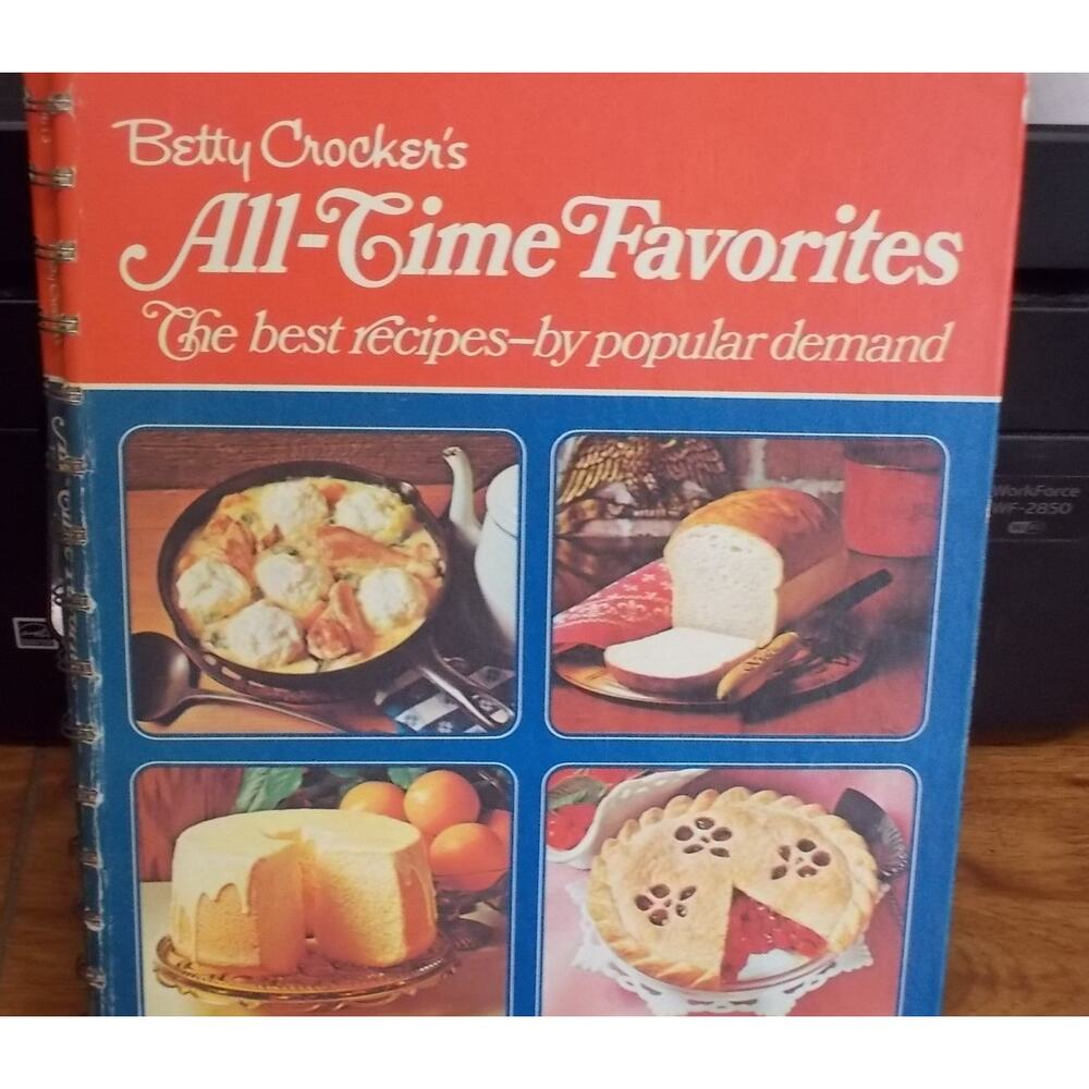Betty Crocker's All-Time Favorites Cookbook 1971 Vintage Hardcover Spiral 1974